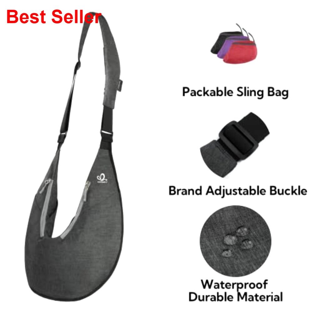 Nylon Polyester Packable Sling Crossbody Bag Anti… - image 5